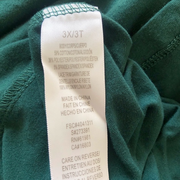 Women’s Tank Top 3X Green - Picture 5 of 5